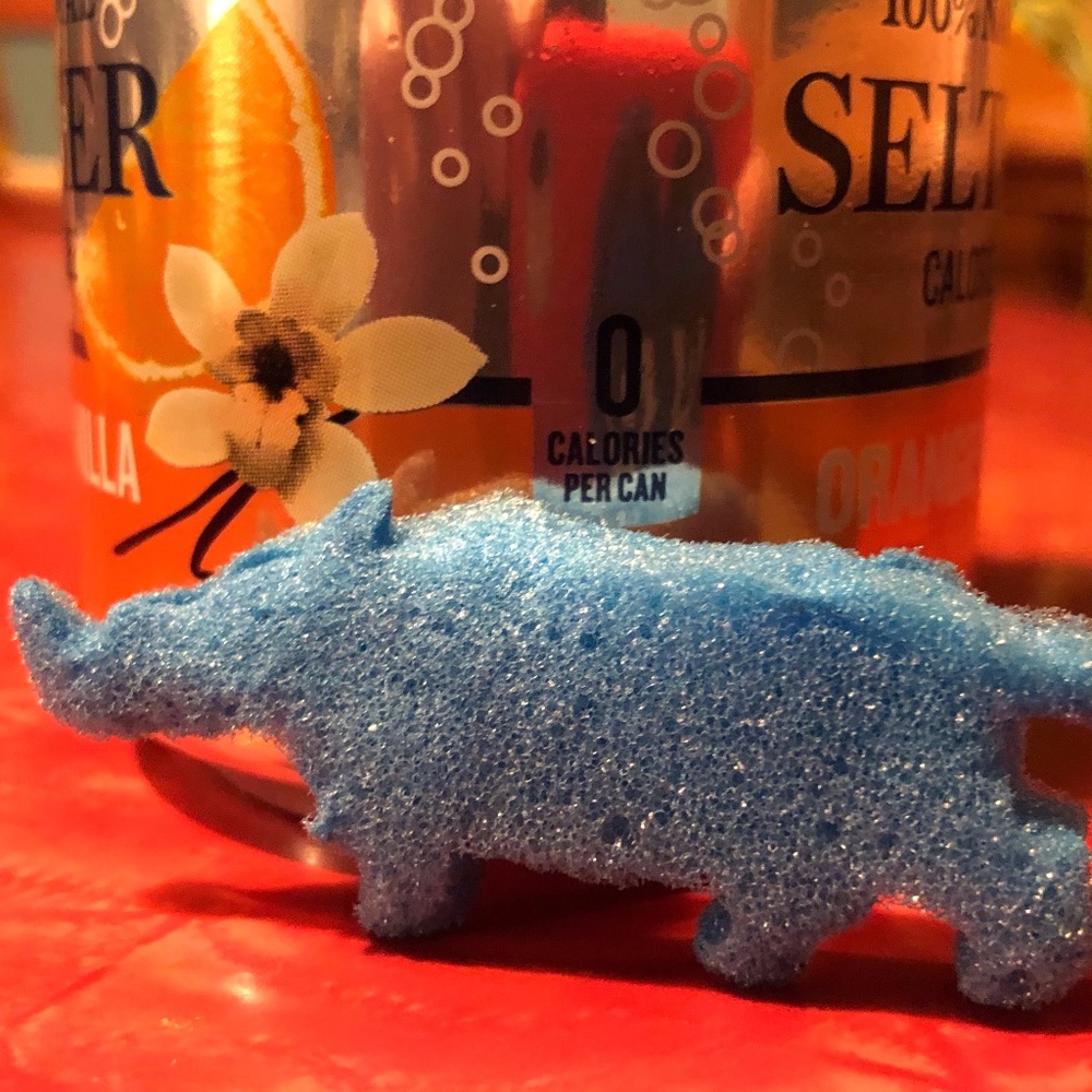 Rare Extinct Blue Spongous Rhinoceros